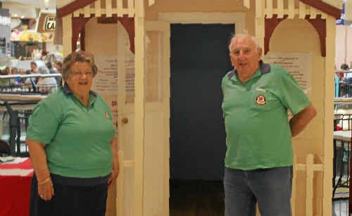 Margaret and Trevor Sheeran are happy to lend their time to this year’s cubby house raffle.